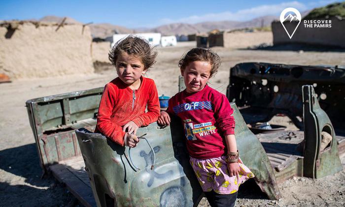 The playground of  kids in Karakul village, Murghab, Tajikistan