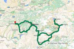 Hoja de ruta de Pamir Highway Group Tour